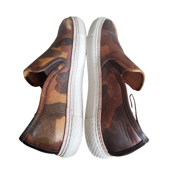 Frye Essex Slip On Sneakers Brown Camo Print Leather Loafer Shoes Men\'s Size 9.5 main image 4